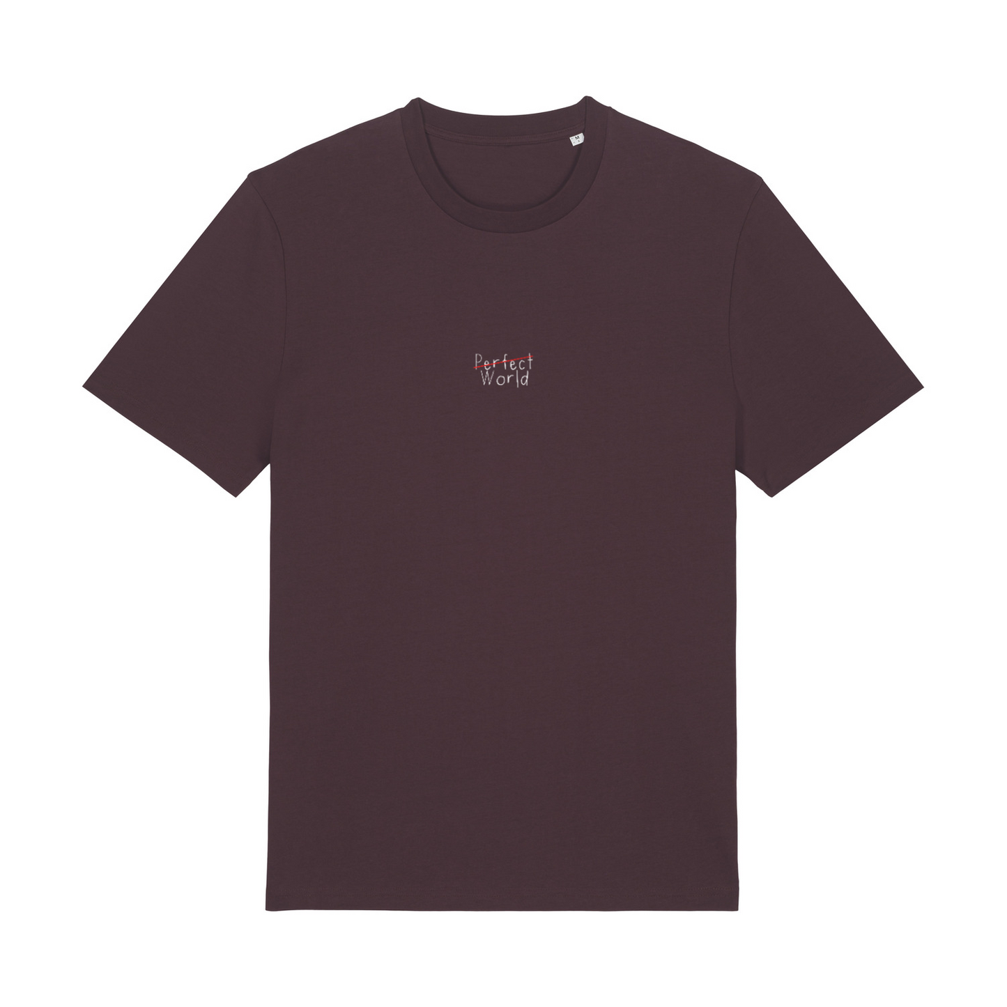 RICH IN LIFE Organic T-Shirt RED BROWN | Stanley&Stella
