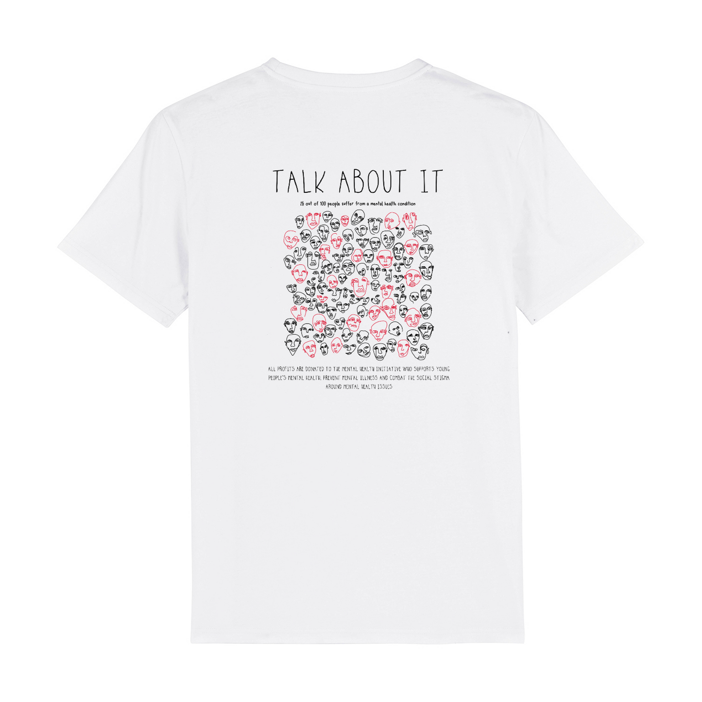 TALK ABOUT IT Organic T-Shirt White | Stanley&Stella