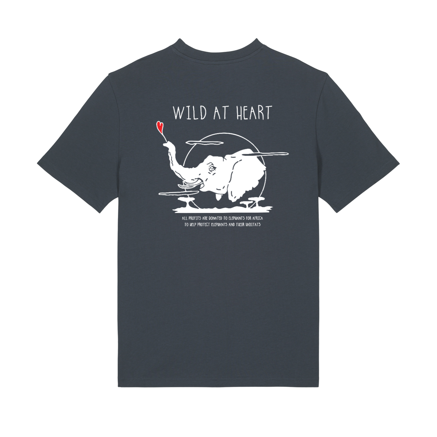 WILD AT HEART Organic T-Shirt Indian Grey | Stanley&Stella
