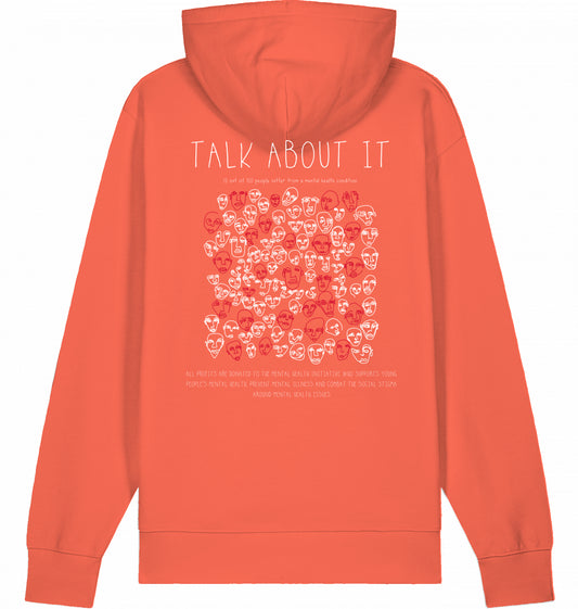 TALK ABOUT IT Organic Hoodie Fiesta