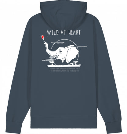 WILD AT HEART Hoodie Indian Grey