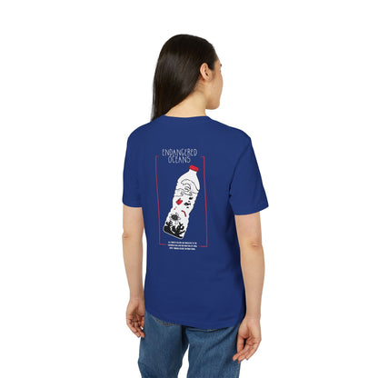 T-Shirt — “Endangered Oceans” Graphic Tee (Save Marine Life Bottle Design)