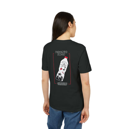 T-Shirt — “Endangered Oceans” Graphic Tee (Save Marine Life Bottle Design)