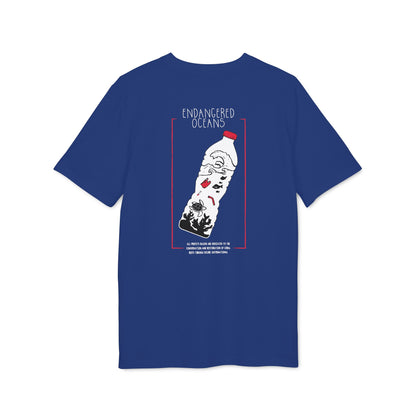 T-Shirt — “Endangered Oceans” Graphic Tee (Save Marine Life Bottle Design)