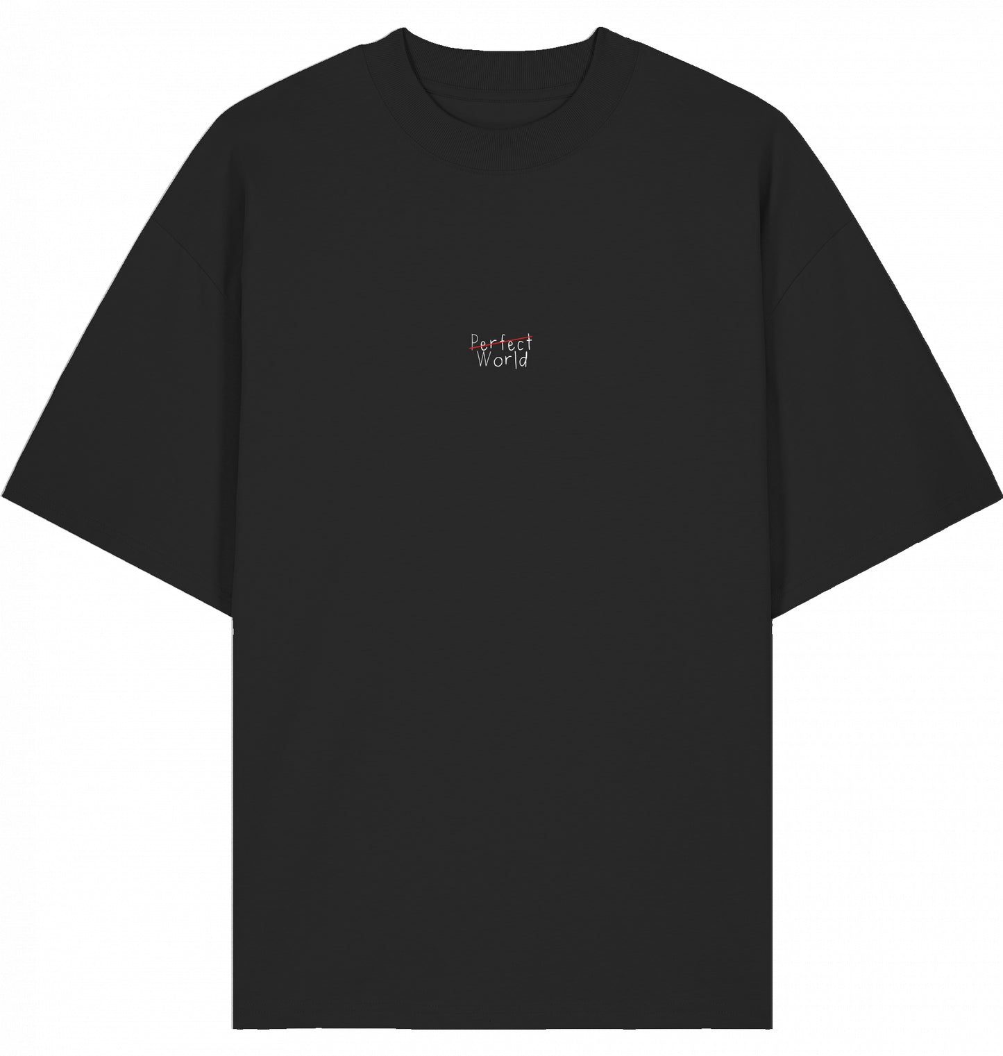 TALK ABOUT IT Organic Oversized Shirt Black