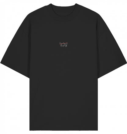 TALK ABOUT IT Organic Oversized Shirt Black