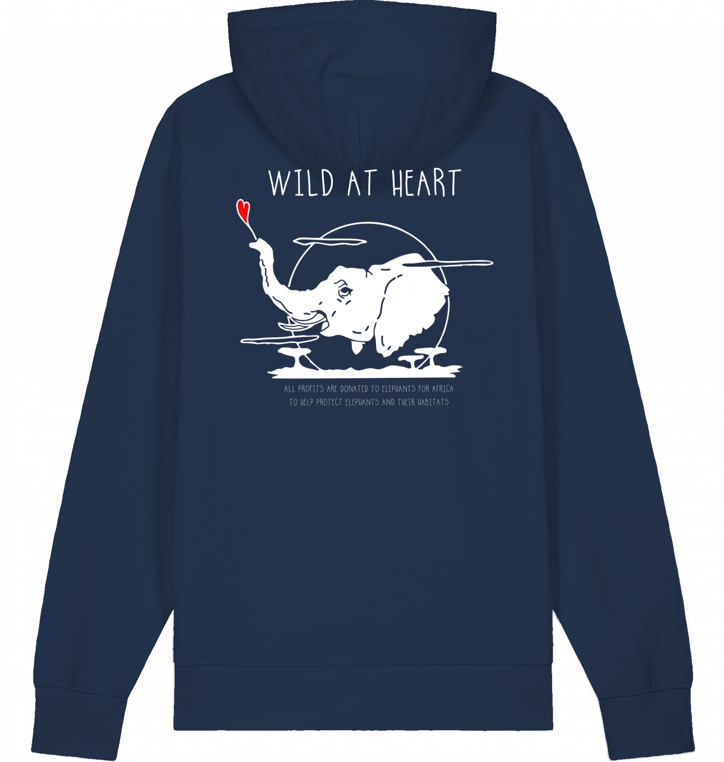WILD AT HEART Hoodie Navy