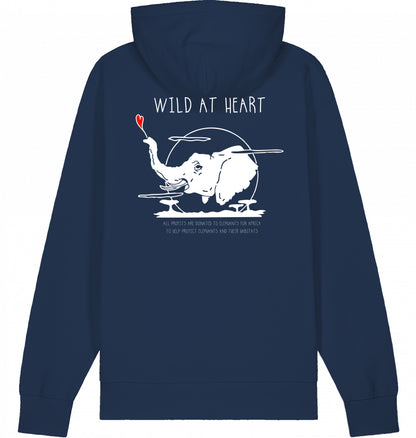 WILD AT HEART Hoodie Navy