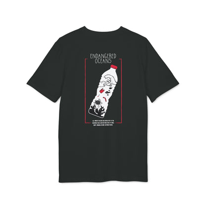 T-Shirt — “Endangered Oceans” Graphic Tee (Save Marine Life Bottle Design)