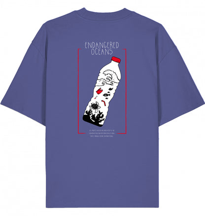 ENDANGERED OCEANS Organic Oversized Shirt Dusk