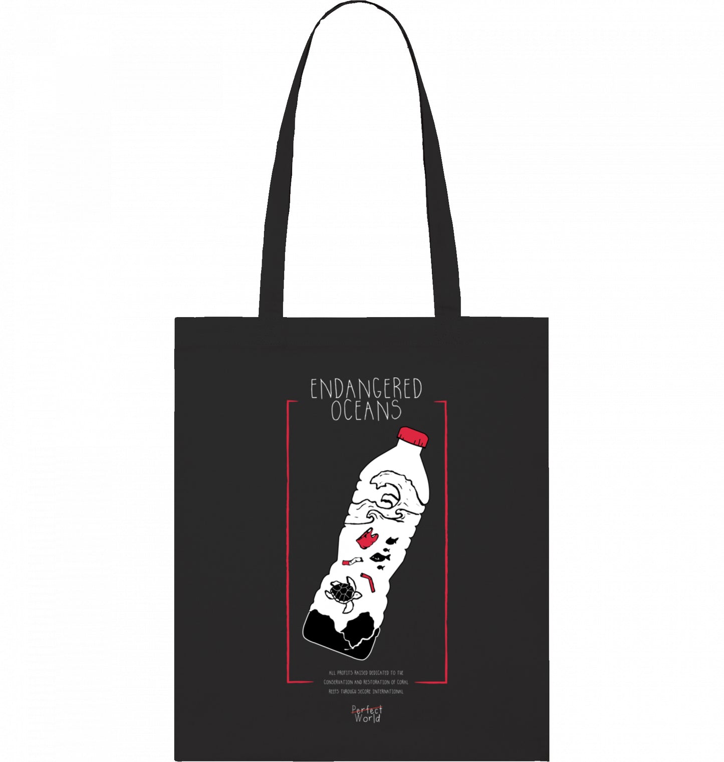 ENDANGERED OCEANS Organic Tote Bag Black