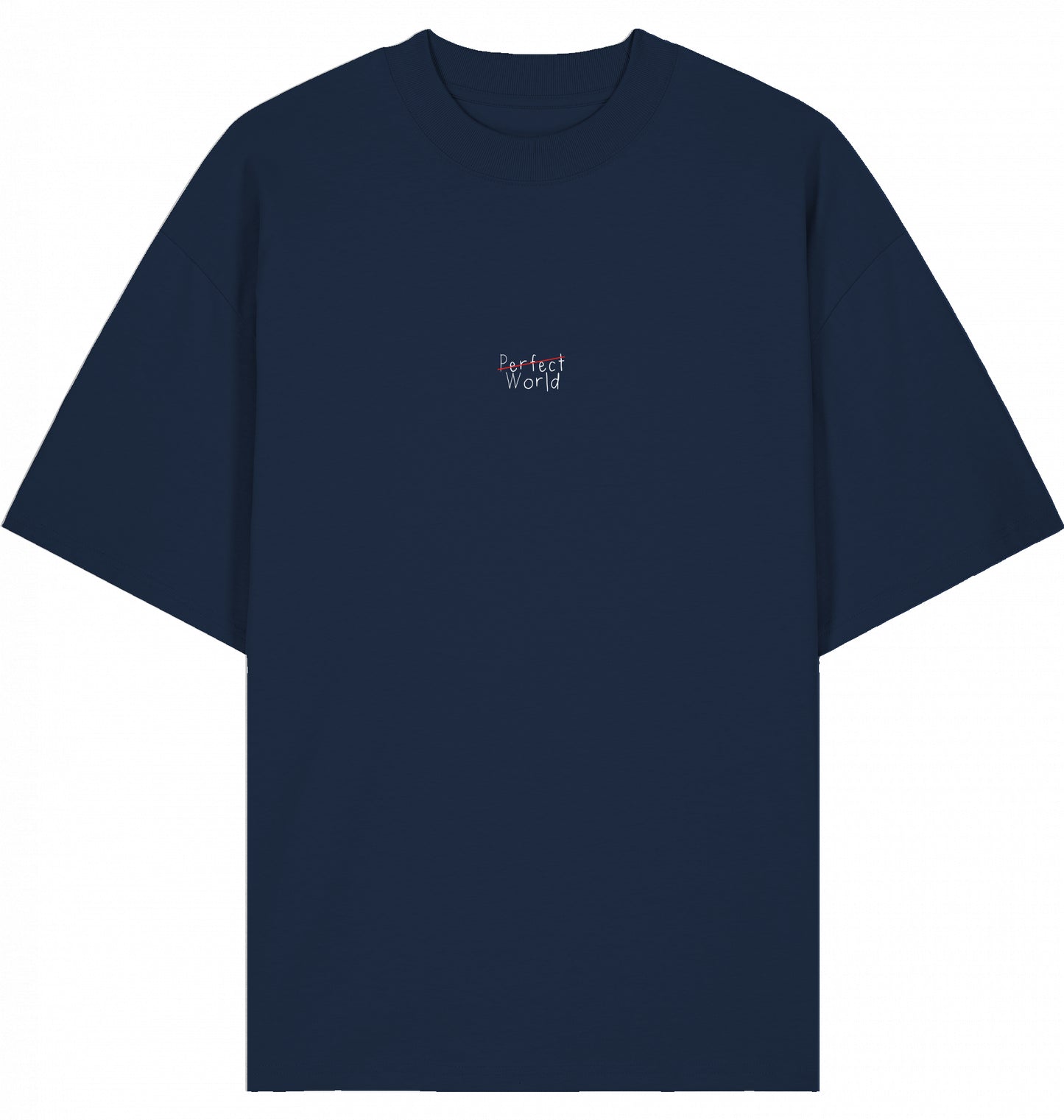 WILD AT HEART Organic Oversized Shirt French Navy