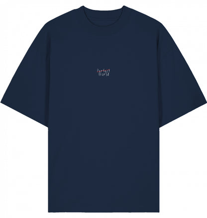 WILD AT HEART Organic Oversized Shirt French Navy