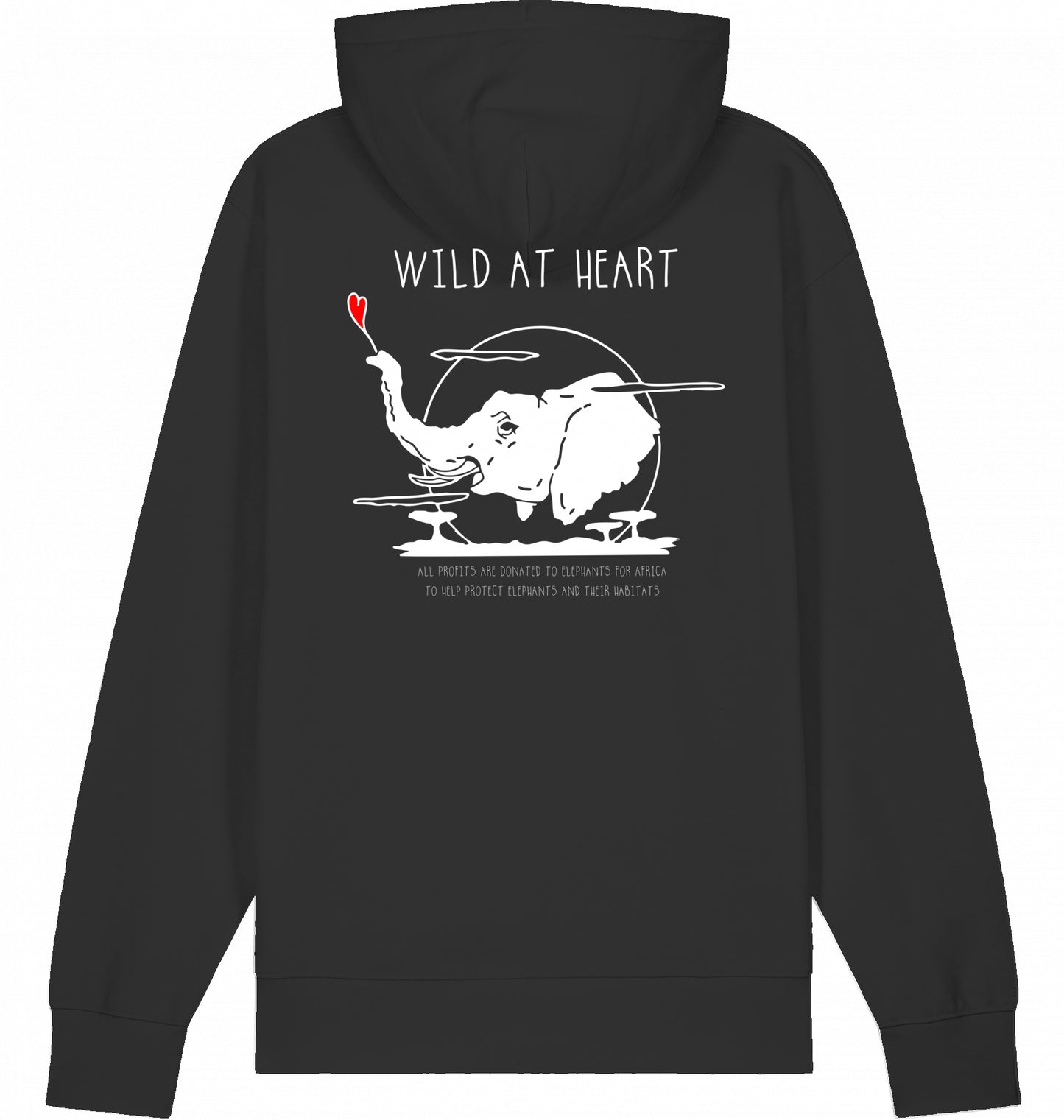 WILD AT HEART Hoodie Black
