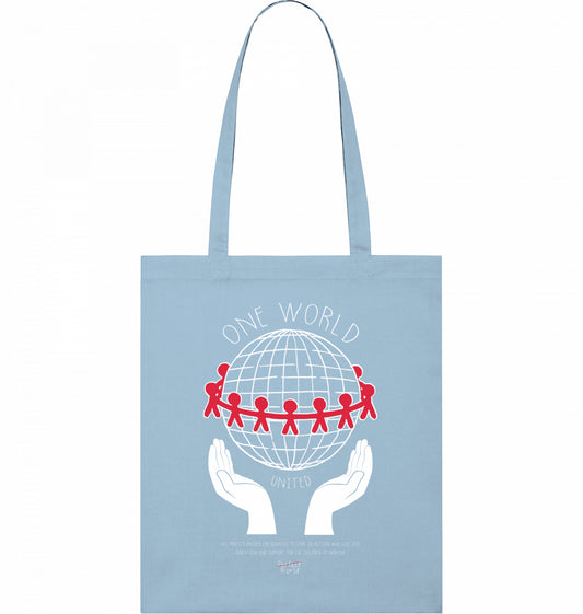 ONE WORLD Organic Tote Bag Blue Soul