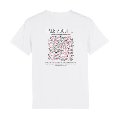 TALK ABOUT IT Organic T-Shirt White | Stanley&Stella