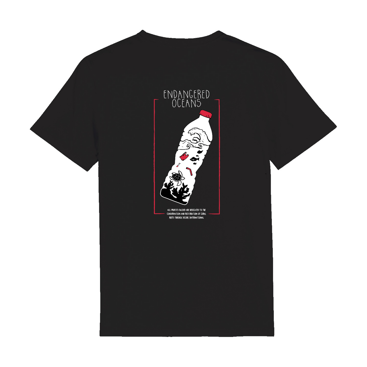ENDANGERED OCEANS Organic T-Shirt Black | Stanley&Stella