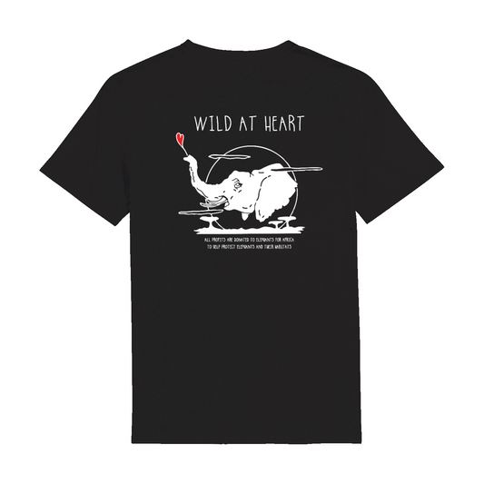 WILD AT HEART Organic T-Shirt Black | Stanley&Stella