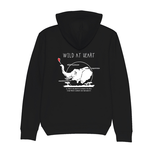WILD AT HEART Organic Hoodie Black | Stanley&Stella