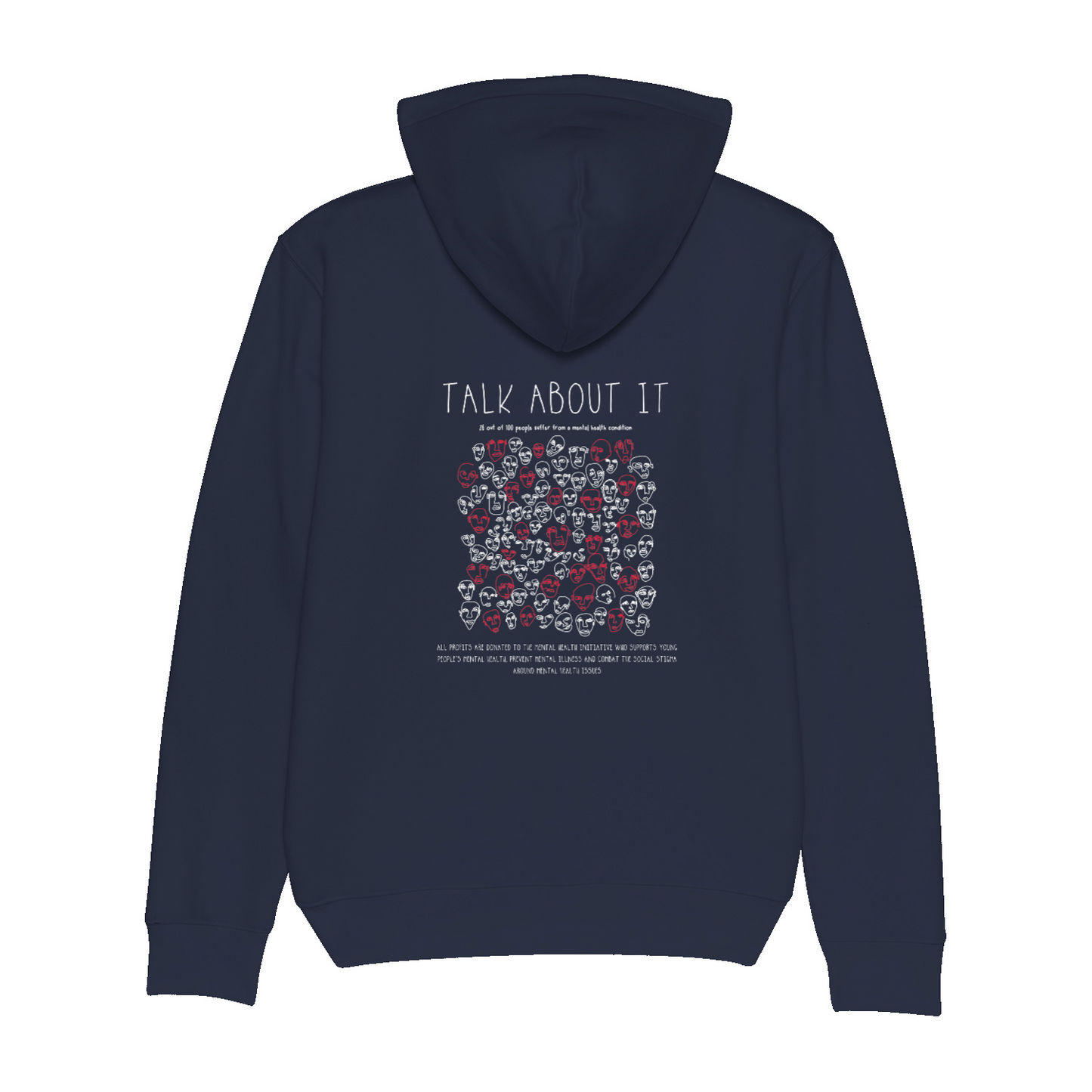 TALK ABOUT IT Organic Hoodie French Navy | Stanley&Stella