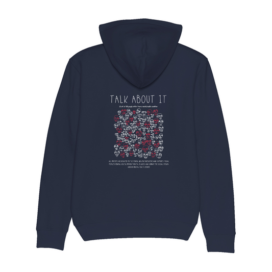 TALK ABOUT IT Organic Hoodie French Navy | Stanley&Stella