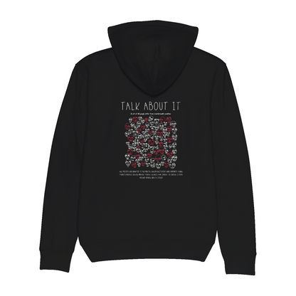 TALK ABOUT IT Organic Hoodie Black | Stanley&Stella