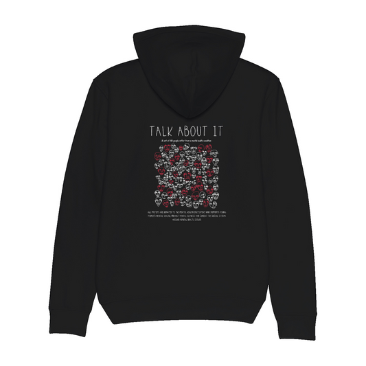 TALK ABOUT IT Organic Hoodie Black | Stanley&Stella