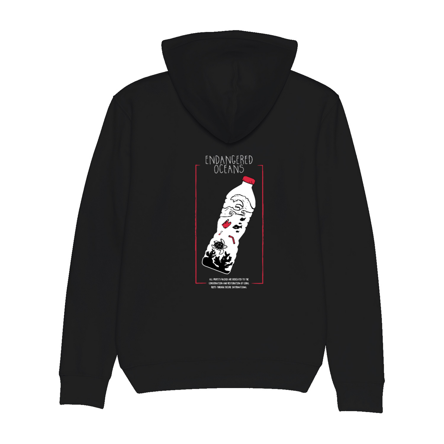 ENDANGERED OCEANS Organic Hoodie Black | Stanley&Stella